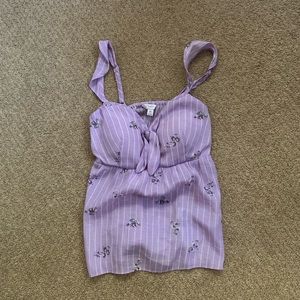Candie’s Purple Flower Top